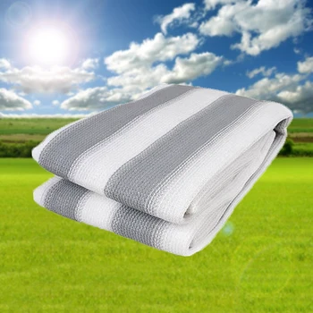 

0.9*5m Garden Fence Sun Shade Sail Awning Canopy Balcony Cloth Cover Anti UV - Grey Privacy Sunshade Fence Screen