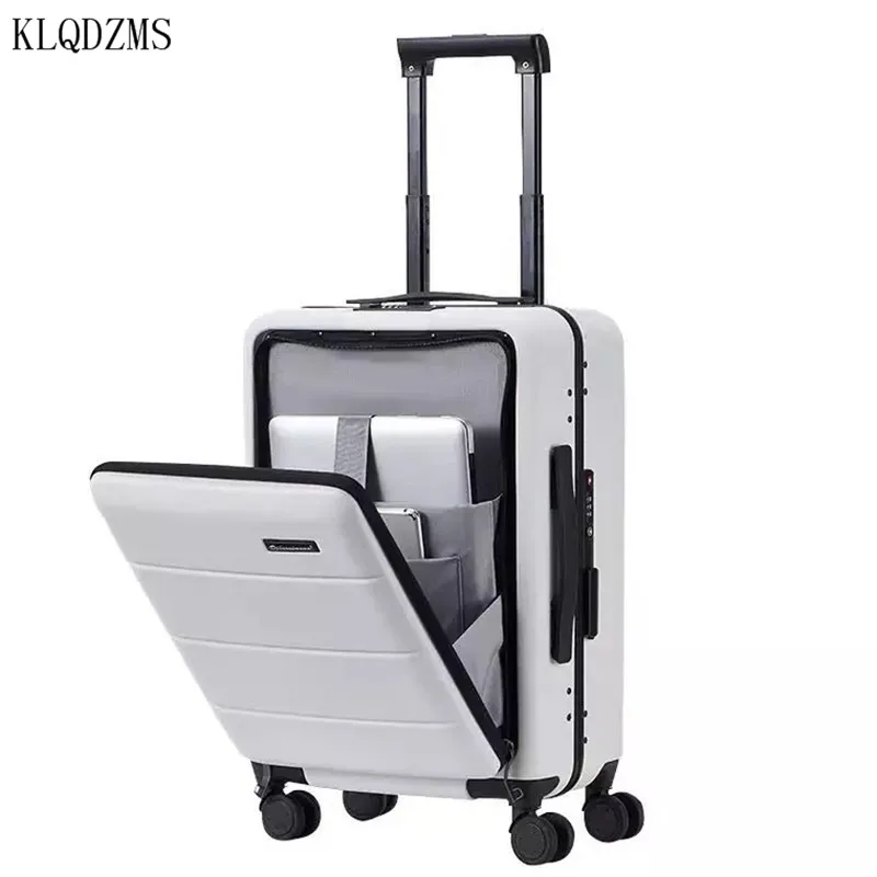 KLQDZMS 20"22"24"26 inch New travel suitcase fashion rolling luggage laptop bag men trolley case women upscale business luggage