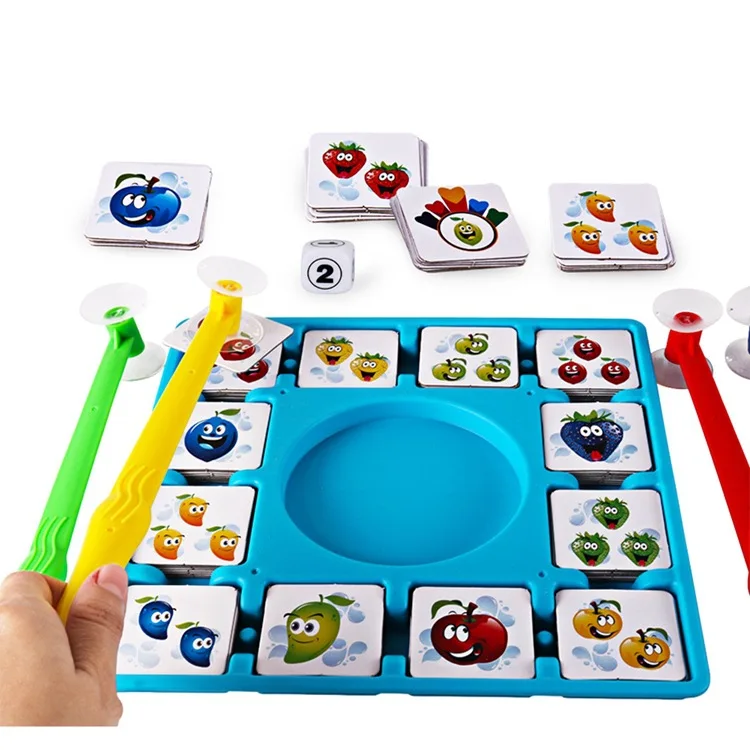 

Hot Sales Crazy Fruit Suck Music Fun Card Brain Force Combat Parent And Child Interactive Board Game Educational Toy