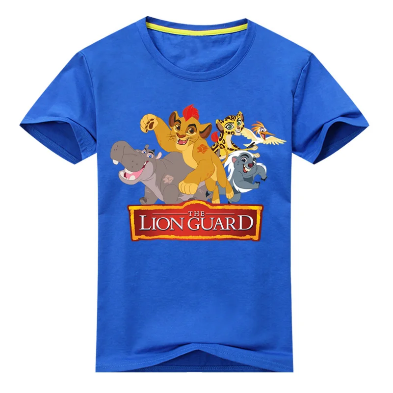 Детская одежда, футболки Милая женская футболка со львом, футболка Simba для мальчиков и девочек, футболка с короткими рукавами, футболки для малышей - Цвет: B