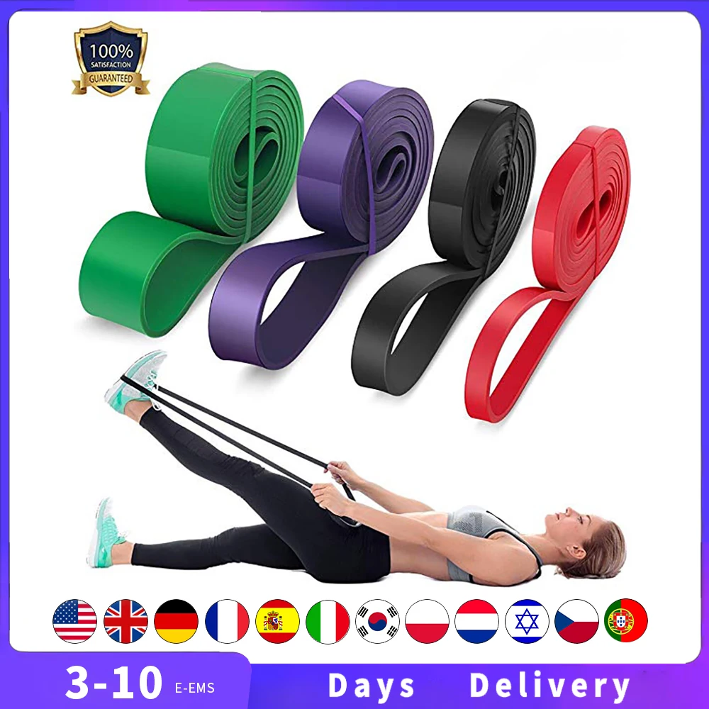 

208cm Resistance Bands Natural Latex Expander Rubber Bands Pull Rope Exercise Elastic Fitness Band Workout Training Pilates