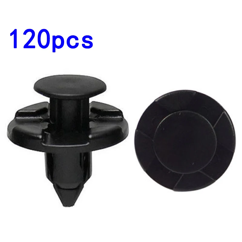 120pcs Fastener clips Black Decor Accessory Mud Flaps Bumper Push pins | Автомобили и мотоциклы
