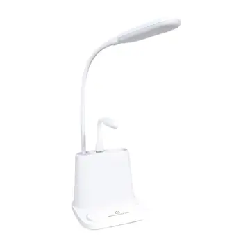 Table Lamp Led Pen Holder Mobile Phone Charging Folding Storage Stand Small Night Light Eye Protection Lamp For Students original royole smart memory desk lamp touch sensor dimming table eye protection folding for learning working charging novelty