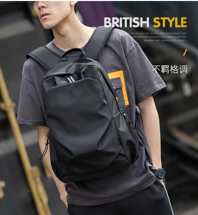 

2019 Backpack for men simple schoolbag fashion trend leisure computer bag travel light high school students Backpack