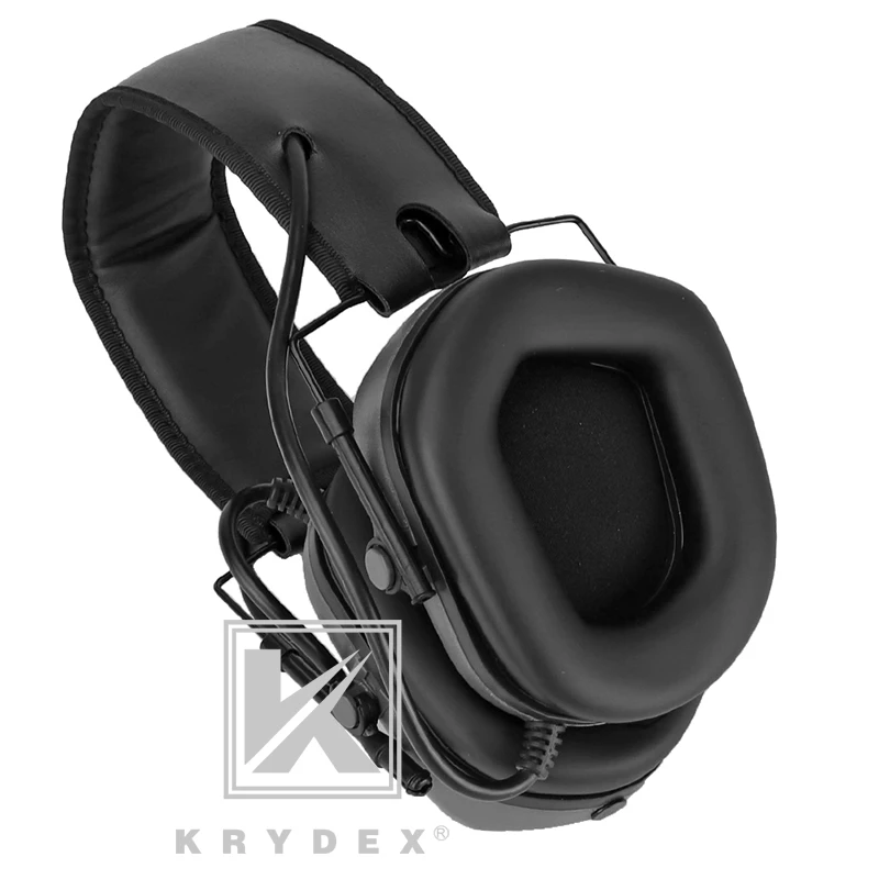 KRYDEX IPSC связь гарнитура Peltor Comtac шумоподавление наушники для тактической Стрельбы Охота Военная деятельность BK