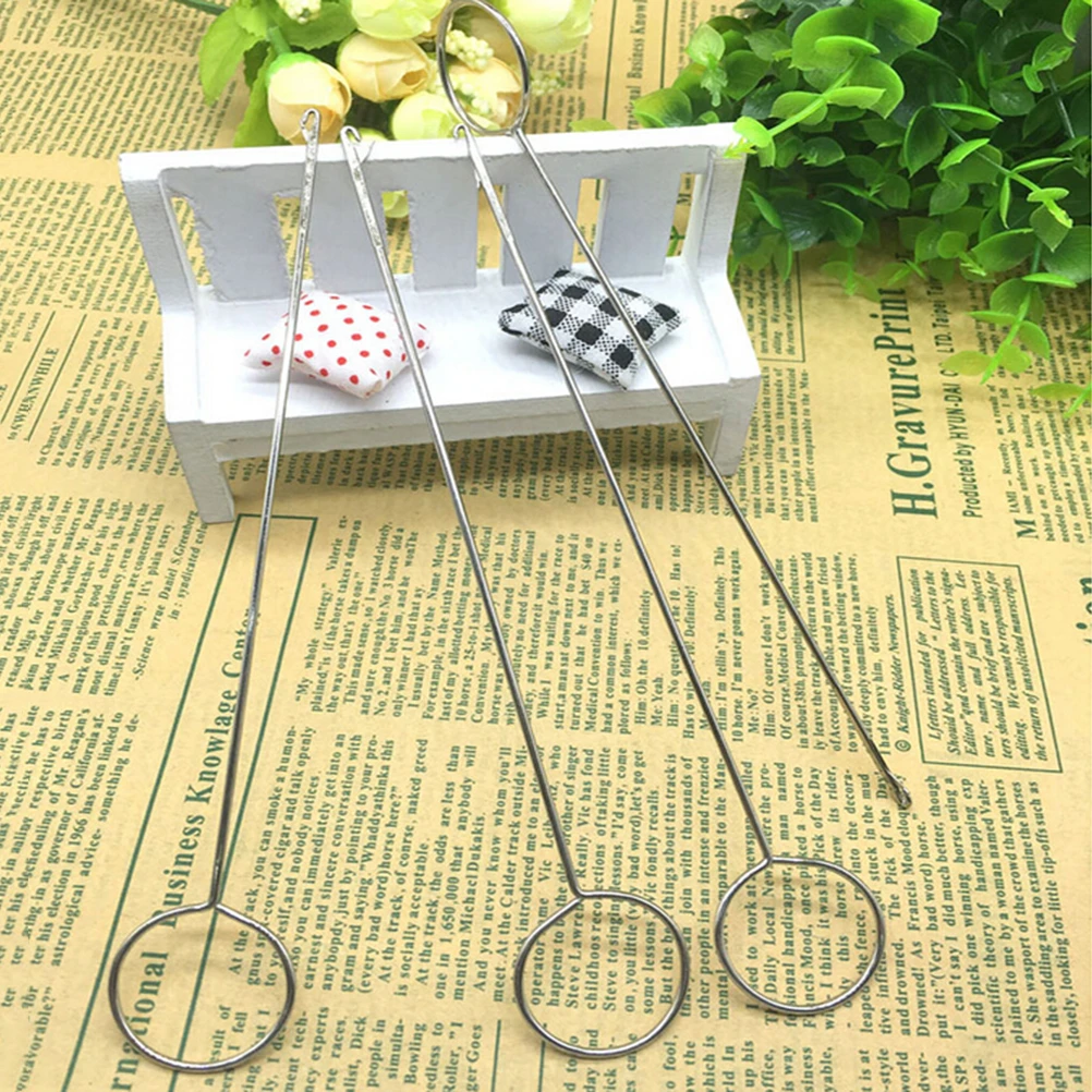 1PCS Metal Loop Turner Hook With Latch For Turning Fabric Tubes Straps Strips! 1PCS Metal Loop Turner Hook With Latch For Turning Fabric Tubes Straps Strips!