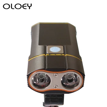 

New USB Rechargeable Bike Light 800LM Flashlight Bicycle Front Safety Lights LED+Mount Holder Cycle Accessories Waterproof Lamp