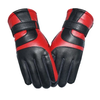 

Mens Women Touch Screen Gloves Leather Thermal Lined Phone Texting Gloves