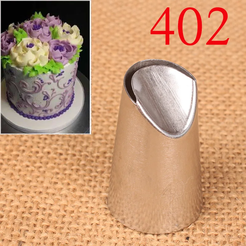 

#402 Tulip Icing Piping Metal Tip Cream Tips Baking Tools For Cakes Decorating Stainless Steel Pastry Nozzles