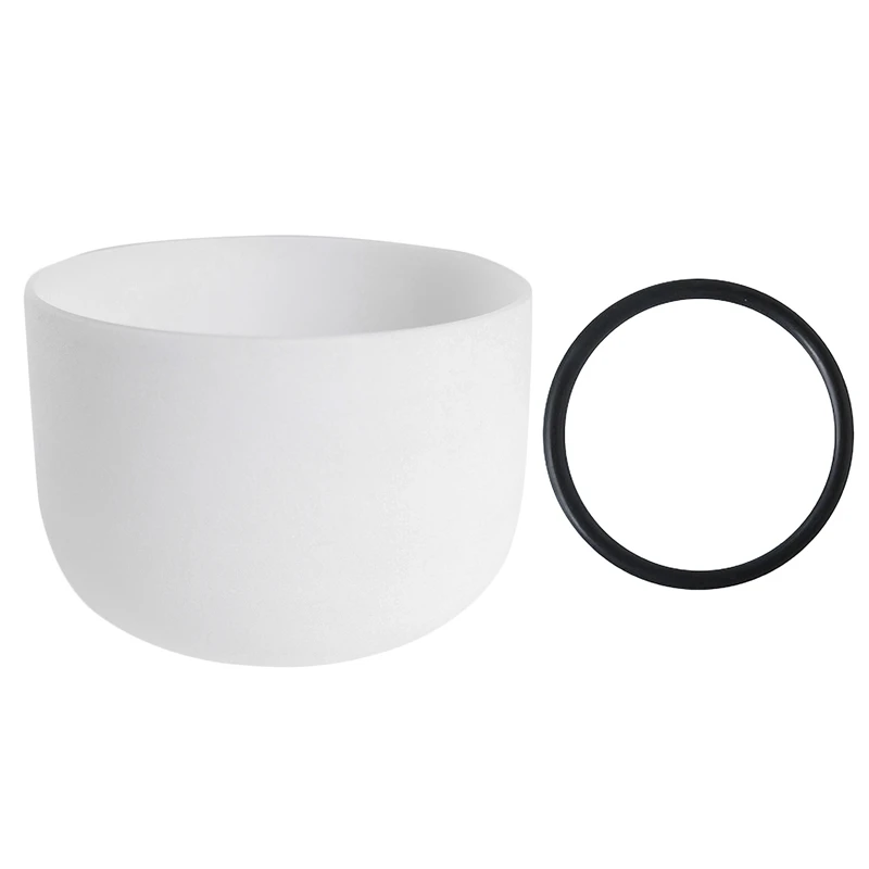 

8Inch Note Perfect Sound Chakra Frosted Quartz Crystal Singing Bowl