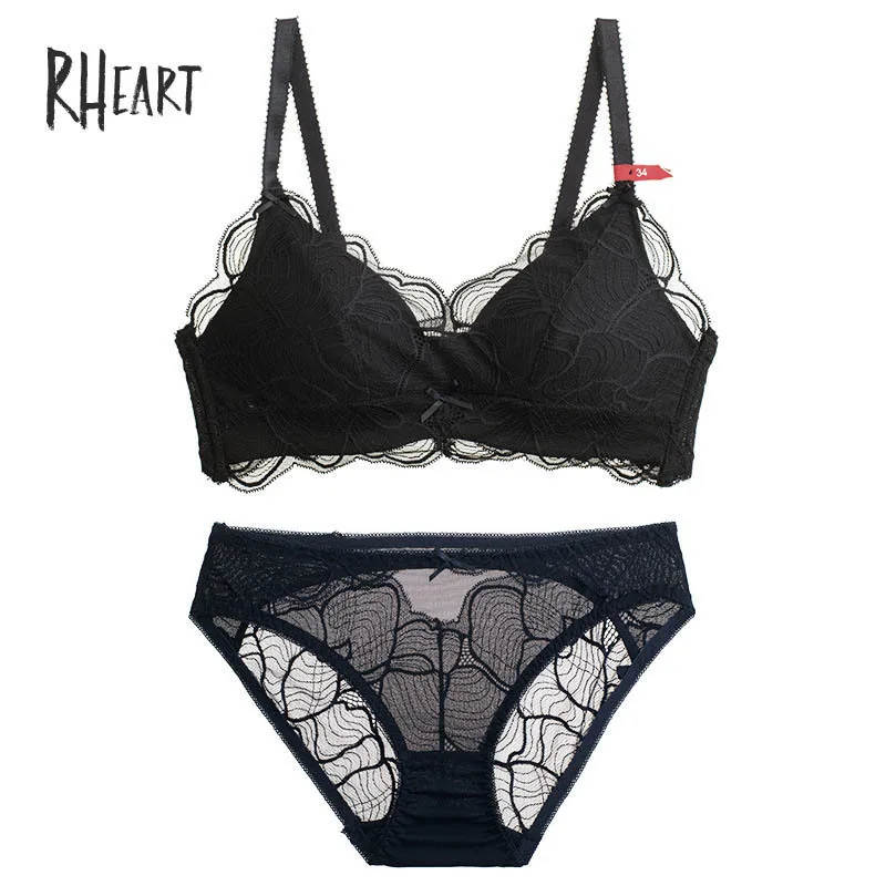 Roseheart 2018 новый для женщин Мода синий розовый сексуальное женское белье наборы для ухода за кожей Беспроводной Комплект бюстгальтеров