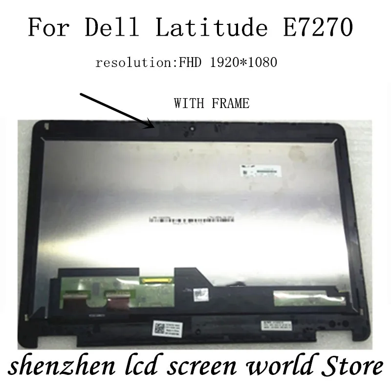 For Dell Latitude E7270 Touch Lcd 