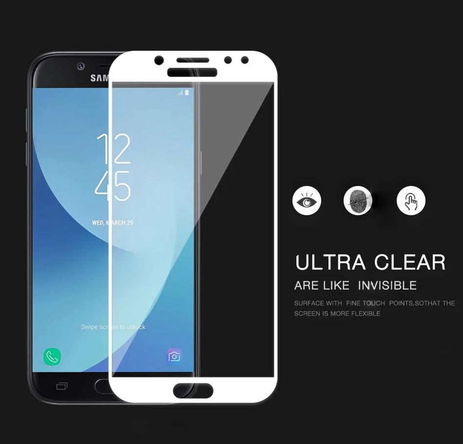 

Colorful Full Cover Temperd Glass For Samsung Galaxy J7 Prime J7 J730 2017 J7 Duo Ultra Slim Screen Protector Safety Film