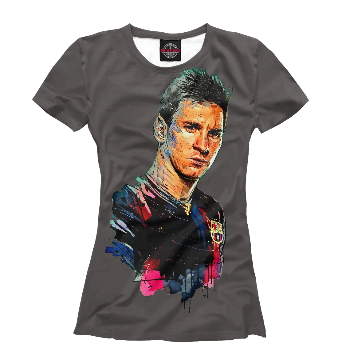 Футболка женская Lionel Messi (Футболисты) | Женская одежда