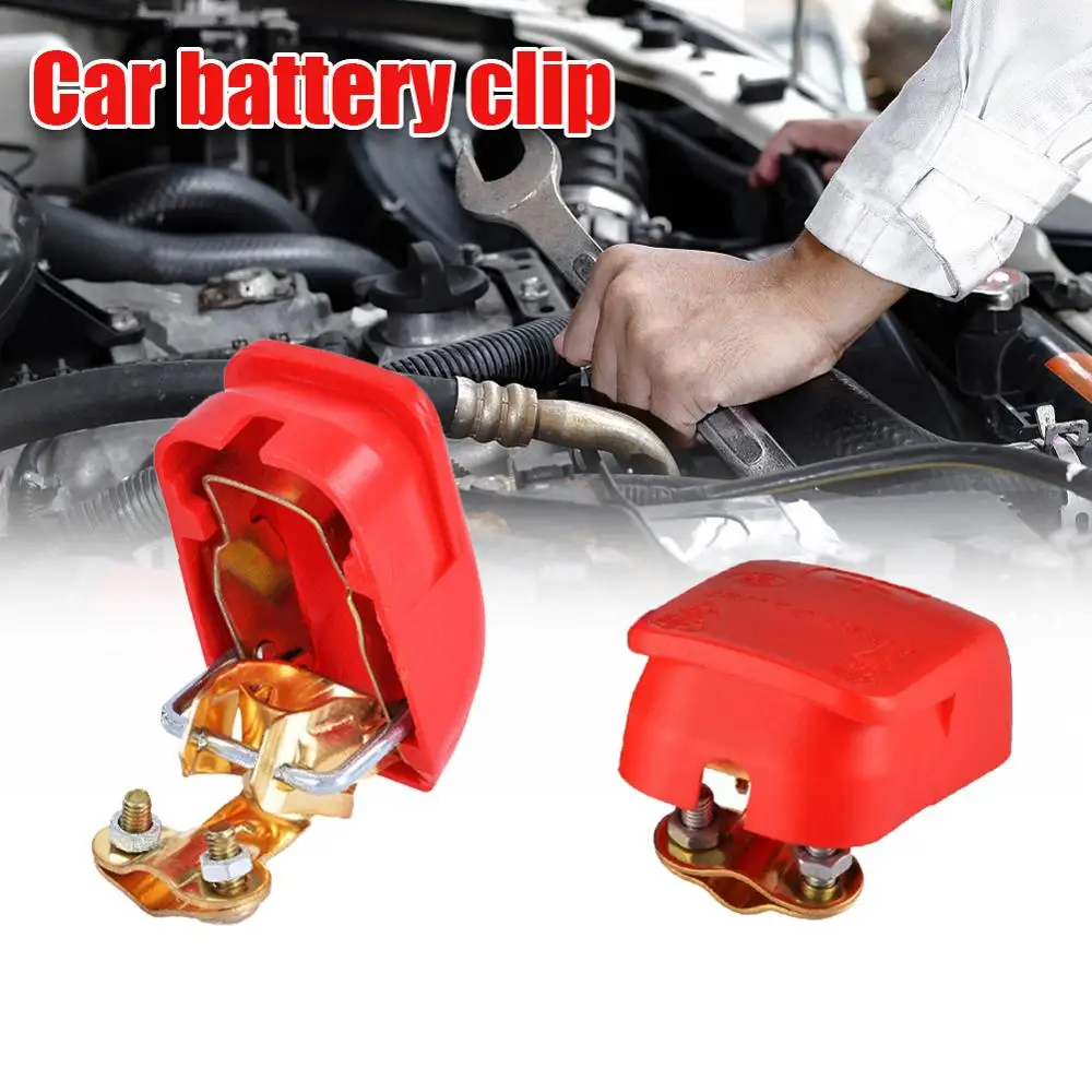 

OLOMM A Pair Positive & Negative Electrode Quick Release Lift Off Connector Clamps for Car Caravan Boat Motorcycle Car-styling