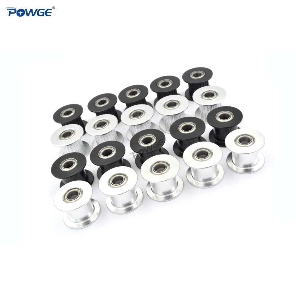 dentes synchronou idler polia furo 5mm preto 02
