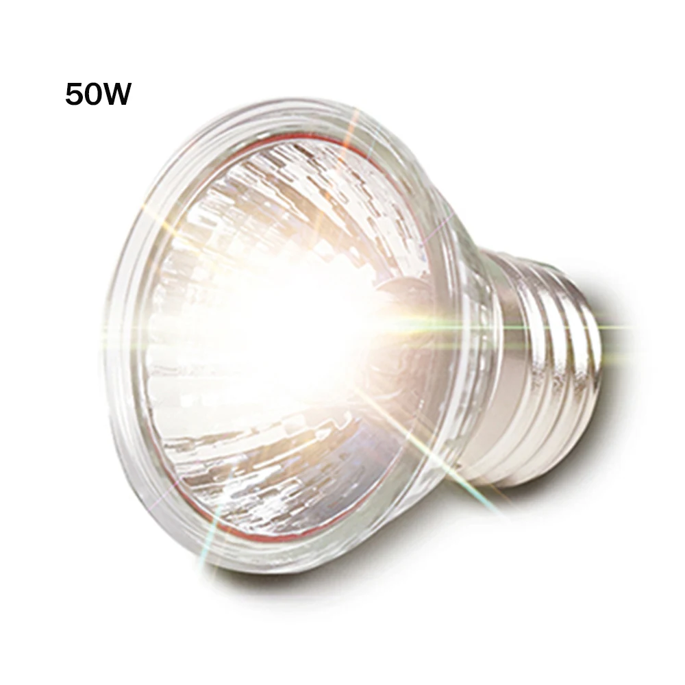 50W Bulb 220V лампа для рептилий комплект с зажимом керамический свет держатель UVA+ UVB 3,0 черепаха базая УФ-нагрев лампа набор черепашек ящериц огни - Испускаемый цвет: 50W Bulb