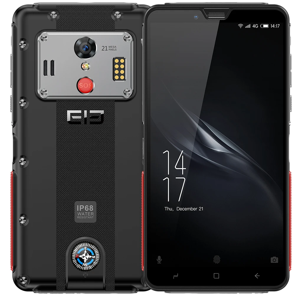 Оригинальный elephone солдата 4G смартфон 5 дюймов Android 8 0 MTK X25 4 Гб Оперативная память