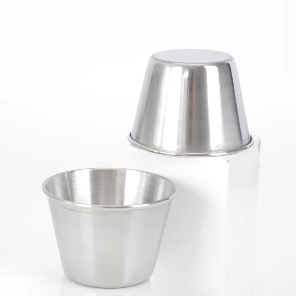 Cross Border Supply Stainless Steel Wine Glass Carry Small Wine Glass Sub-White Wine Glass 75 Ml Large Low in Cup Butter Cup