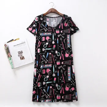 

Plus Size Nightwear Cotton Nightgown Women Summer Dress Night Dress Women's Home Clothes Teenage Clothes Women's Sleepwear
