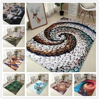 80*120cm Creative Europe Type 3D Printing Carpet Hallway Doormat Anti - Slip Bathroom Carpet Absorb Water Kitchen Mat/Rug
