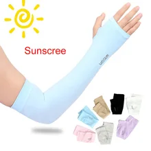 Длинные перчатки защита от солнца УФ рука для мужчин и женщин защитная крышка рука Ice Silk солнцезащитный крем пляжные рукава наружные напальчники