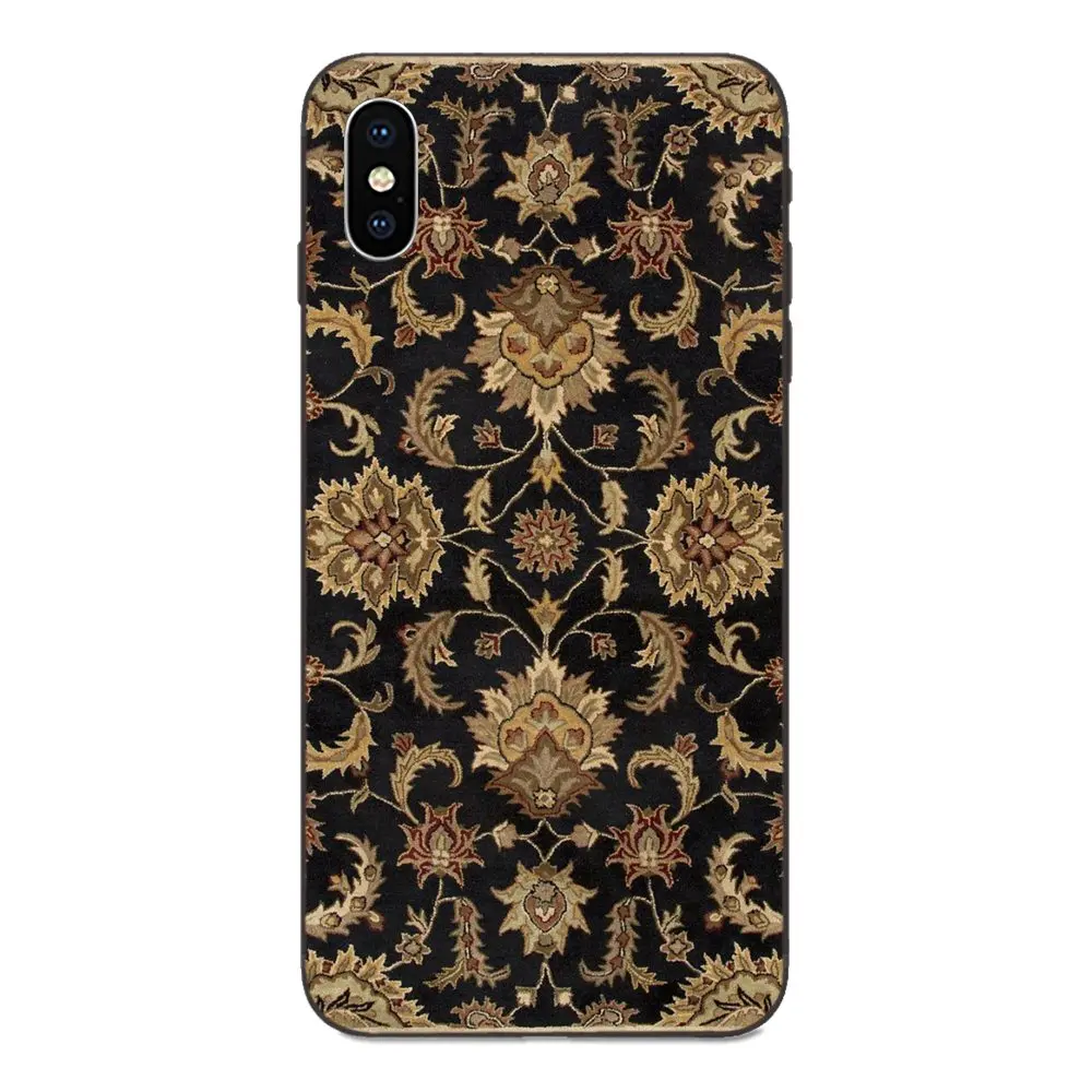 Мягкий ТПУ чехол Мобильный для Apple iPhone 4 4s 5 5S SE 6 6S 7 8 Plus X XS Max XR 2019 персидский ковер
