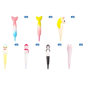 

1PC Creative Cute Animal Pens Decompression Neutral Pens Kawaii Sponge Gel PensFor Kids Gift School Office Supplies Stationery