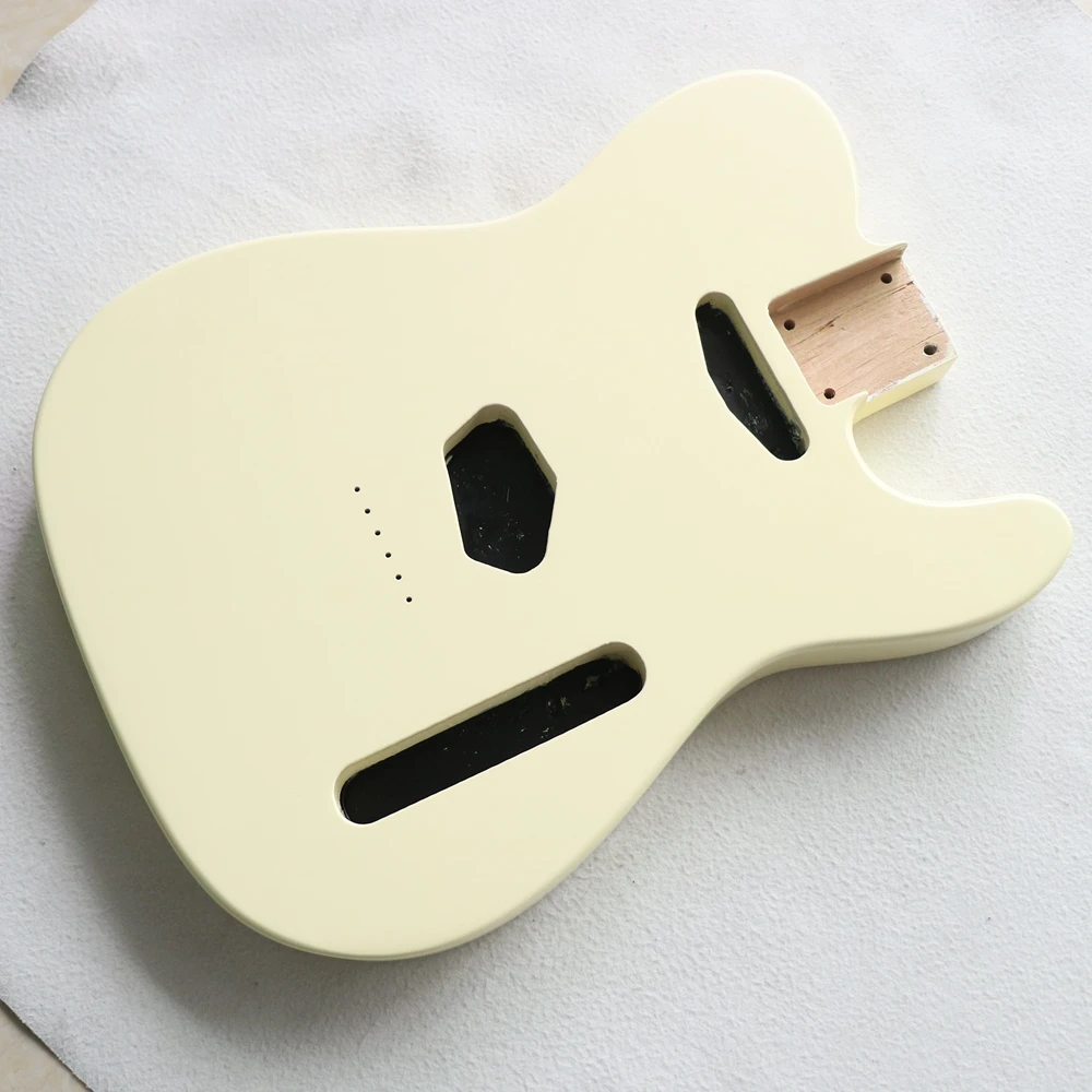 

New DIY upgrade TELE guitar body Alder wood ancient yellow TL Alder body Nitro lacquer matte accessories