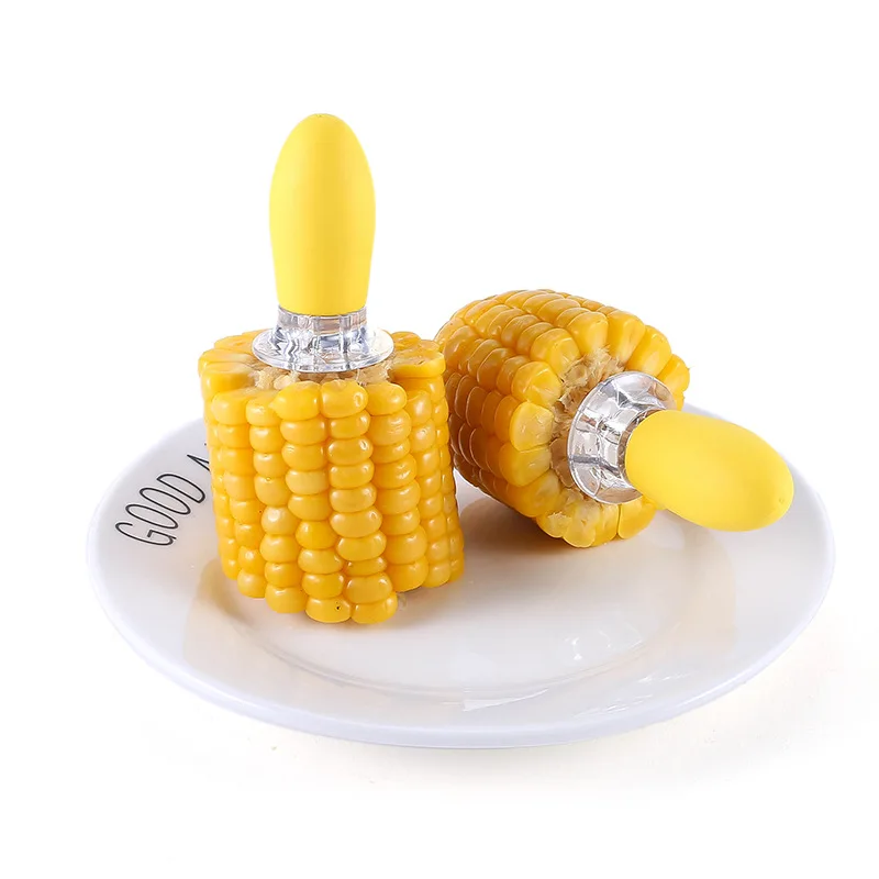 Stainless Steel Corn Holders Design Corn Cob Holders BBQ Forks Skewers Corn on The Cob Cooking Parties Camping Interlocking tool images - 6