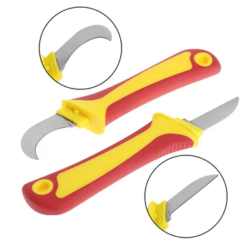 

Hot Electrician Knife Cutting Off Tool Repairing Tool Hook Knife Plastic Handle Drop Ship