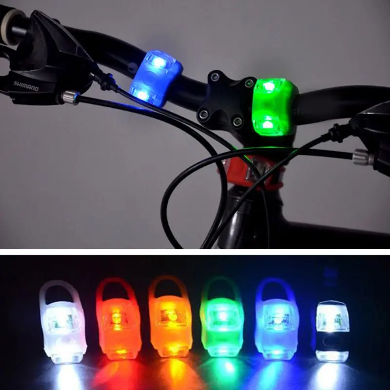 2PCS Baby Stroller Night Light Waterproof Silicone Caution lamp Outdoor Security Safety Alert LED Flash remind Caution Lamp