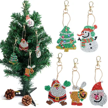 

2019 NEW DIY Santa Claus Christmas Decor Ornaments Jewelry Accessories Keychain Novelty Toys