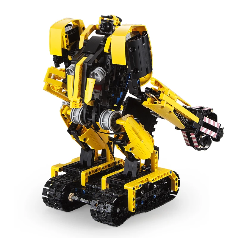 CadA 930PCS 2 4G RC Deformation Robot Excavator Assembly Building Block Construction Toys 2