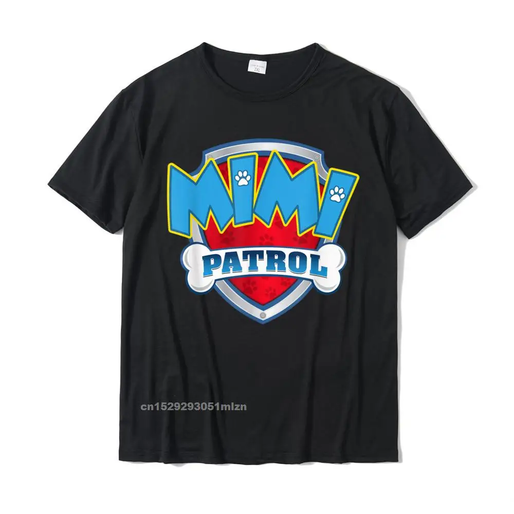 Casual Fashion comfortable Tops T Shirt Round Collar Summer/Autumn Pure Cotton Short Sleeve T Shirt for Adult Normal T Shirt Mimi Patrol Shirt-Dog Mom Dad Funny Gift Birthday Party T-Shirt__3838 black