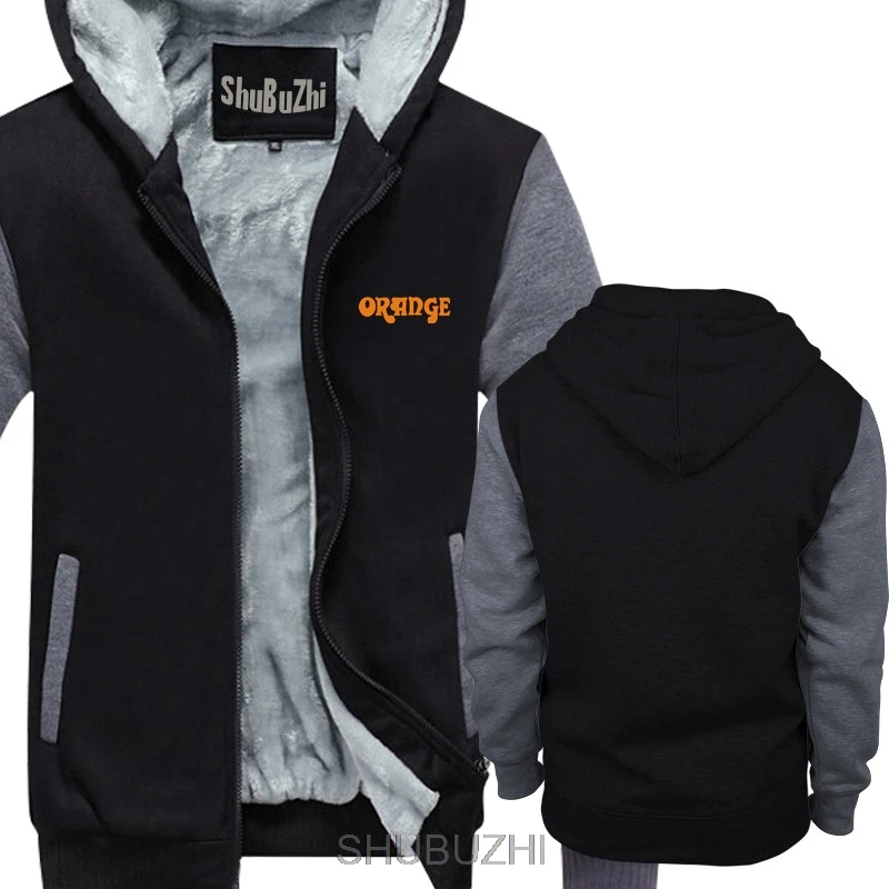 The British Guitar Amps Orange long sleeve Regular Black Men's hoodie winter jackets,Fashion Style Men warm coat sbz4305 - Цвет: black grey