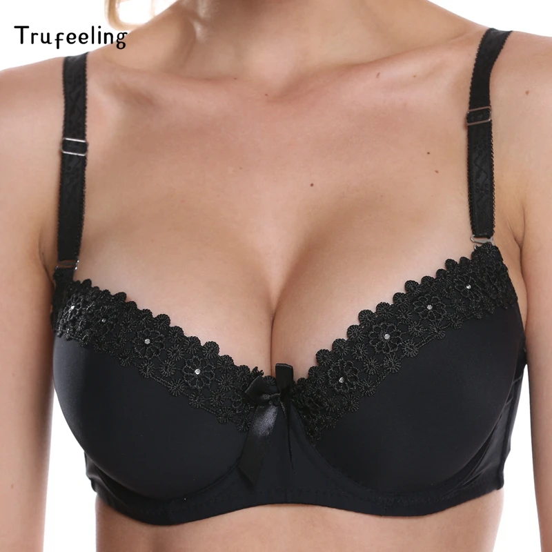 Trufeeling Push Up Lingerie Fashion Sexy Bras for Women A B C Cup Bra Underwire Bralette Female Bra