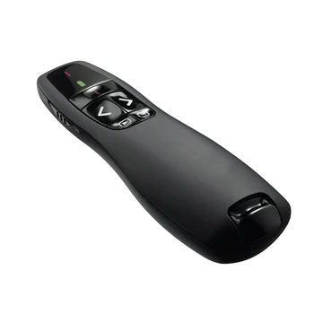 

R400 2.4Ghz USB Wireless Presenter Red Laser Pointer Pen PPT Remote Control with Handheld
