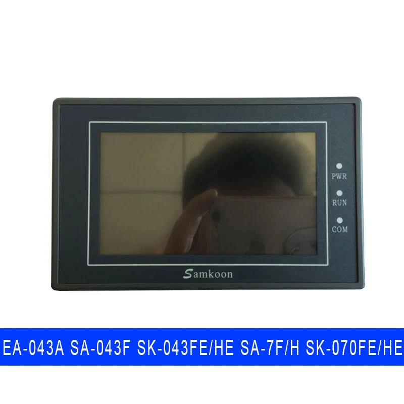 Pantalla táctil nueva marca Samkoon hmi 43 pulgadas para PLC industrial con disco USB RS232 panel t