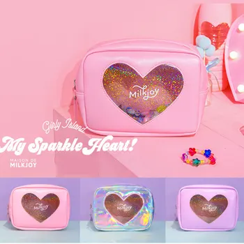 

Transparent Diamond Cosmetic Bag Travel Makeup Case Women Zipper Make Up Bath Organizer Storage Pouch Toiletry Wash Beauty Kit
