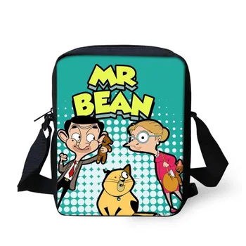 

Cute Cartoon Mr. Bean Kids School Bags Mini Messenger Bag For Women Handbags Girls Travel Bookbag Lady Crossbody Bags Best Gift