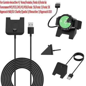 

Newest USB Charger for Garmin Fenix 6 5X 5 5S Watch Band Strap Data Sync Cable Fast Charging for Garmin vivoactive 4 Cable