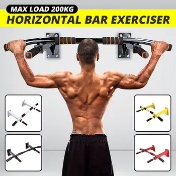 

Door Horizontal Bars Steel 200kg Home Gym Workout Chin push Up Pull Up Training Bar Sport Fitness Sit-ups Equipments Heavy Duty