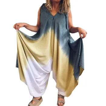 

Loose Sleeveless Jumpsuit For Women Summer Sexy Casual Jumpsuits Solid Wide Leg Jumpsuits Rompers
