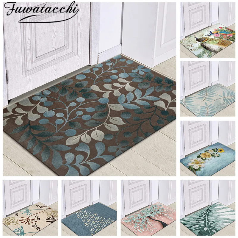 Fuwatacchi Kitchen Mat Parlor Bath Carpet Home Entrance Doormat Tapete Absorbent Living Room Floor Mats Modern Kitchen Carpets Carpet Aliexpress