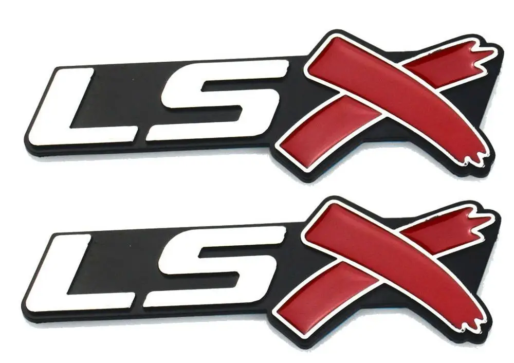 one pair LSX Trunk Emblems Badge for Camaro Corvette LS SS Silverado | Автомобили и мотоциклы
