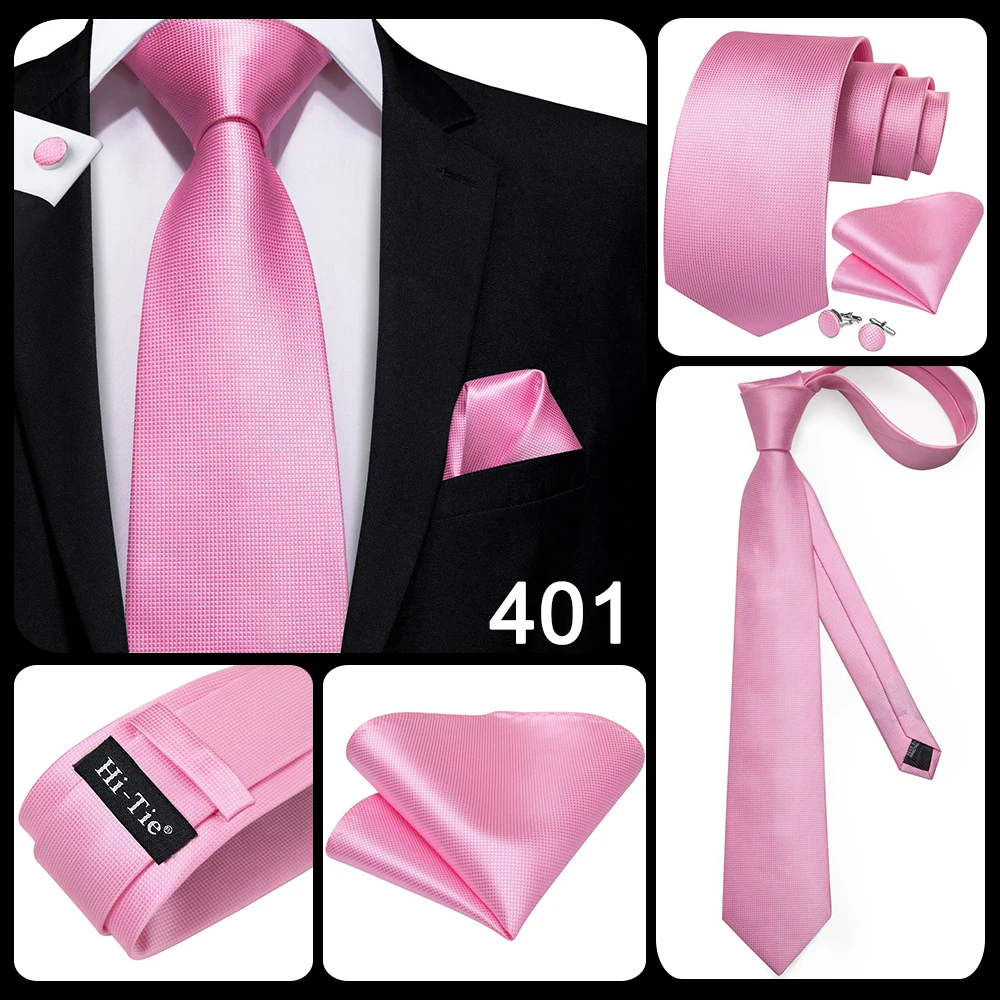 Hi-Tie Light Champagne Herren-Hochzeitskrawatte, Mint Paisley Solid Fashion Design Geschenk-Krawatte für Herren, Einstecktuch, Manschettenknöpfe, Business-Seidenkrawatte für Partys – Detail 17