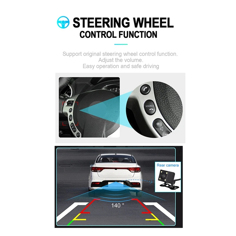 9 дюймов Android 8,0 двойной 2Din автомобильный Радио Gps авто радио 2 Din Usb для Volkswagen/Passat/Golf/Skoda/Seat Wifi Bluetooth 2 Din