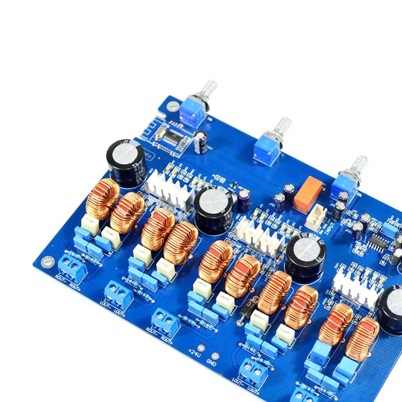 Топ Tpa3116 Bluetooth 4,2 аудио Плата 4,1 канальный цифровой Класс D усилитель 4x50 Вт+ 100 Вт аудио 24 в автомобильный сабвуфер