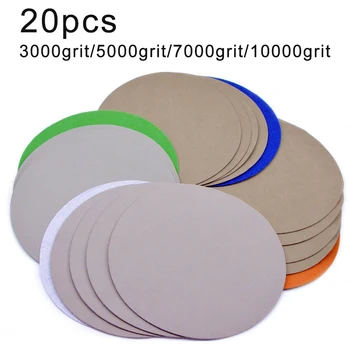 

7 Inch 180mm 3000-10000 Grit Wet & Dry Sander Sanding Discs Flocking Polishing for automotive metal polishing